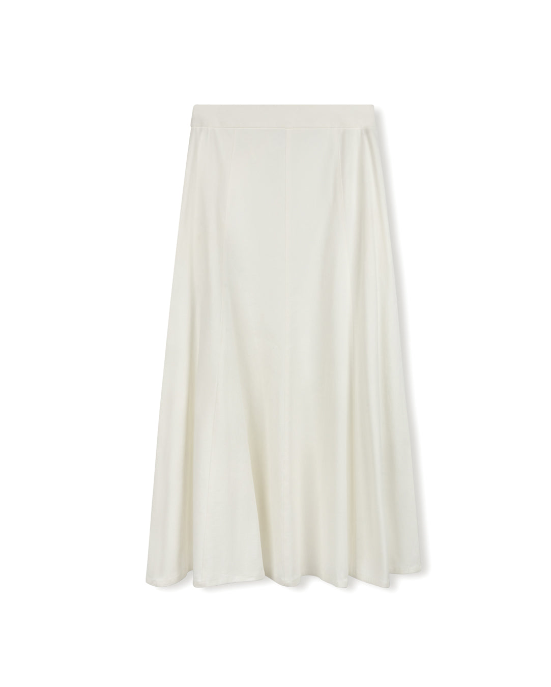 Denim Panel Belted Skirt - Junees