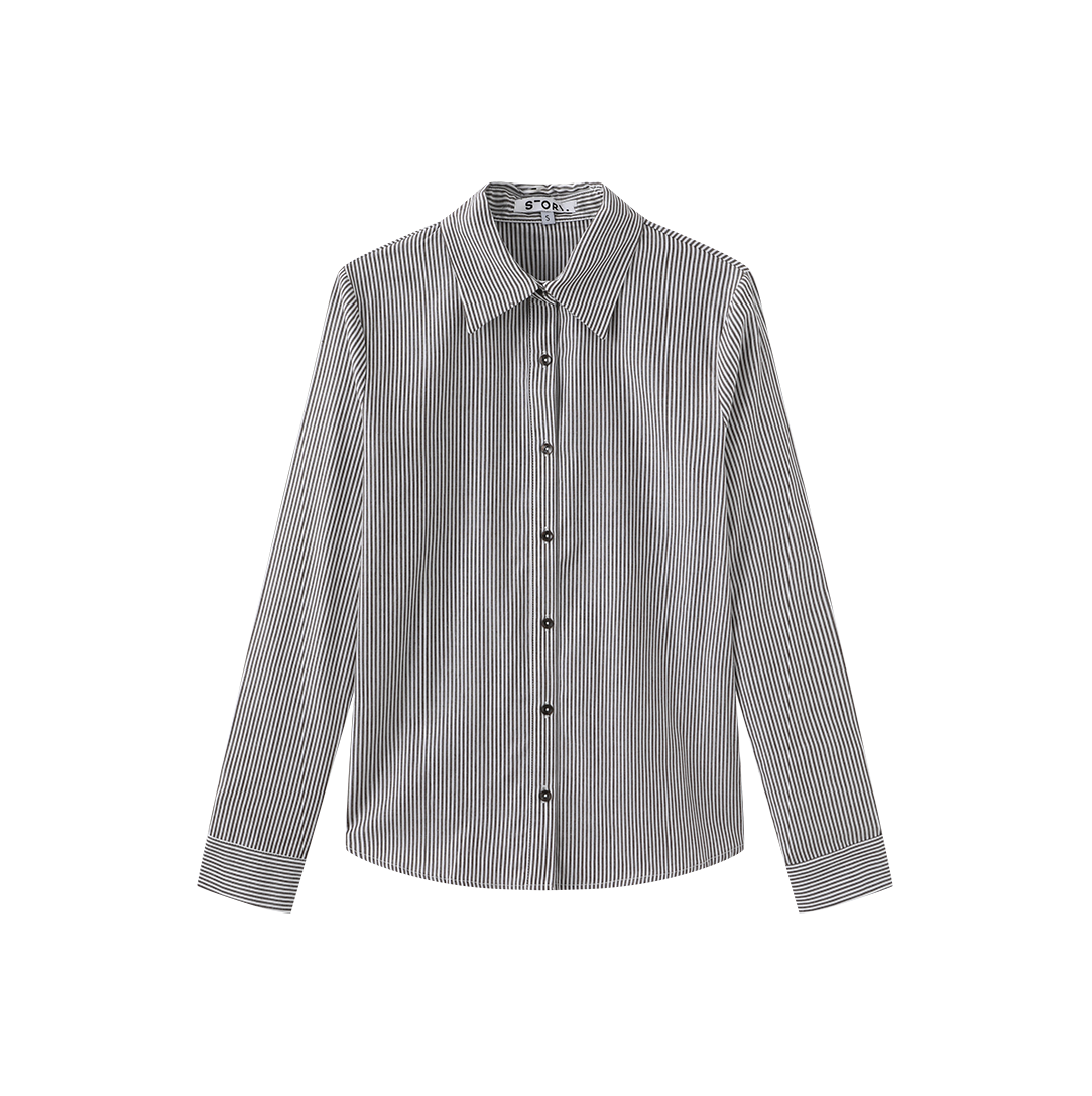 Button Down Stripe Blouse