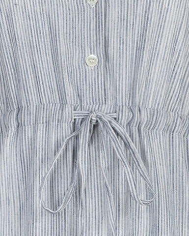Striped Drawstring Dress