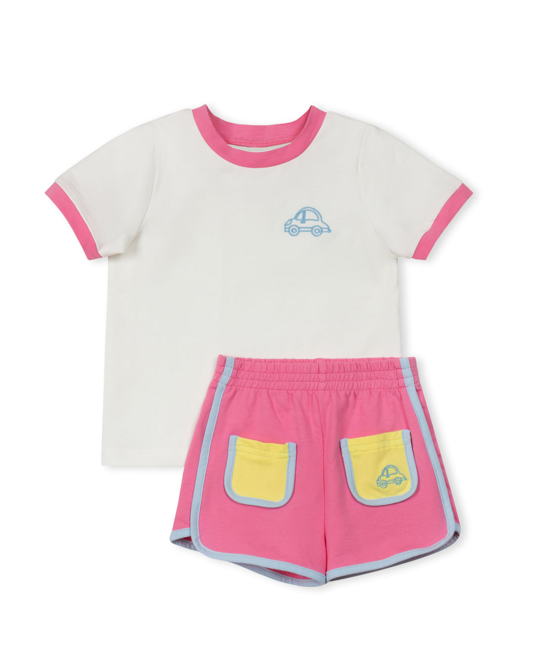 Camila Colorblock Tee And Short Set - Junees