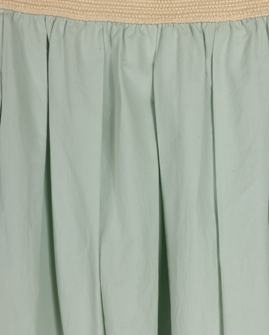 Raffia Waist Poplin Skirt - Junees