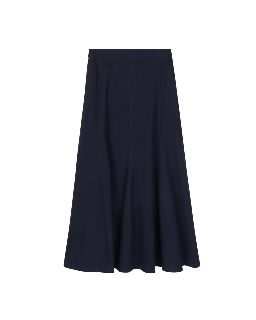 Denim Panel Belted Skirt - Junees