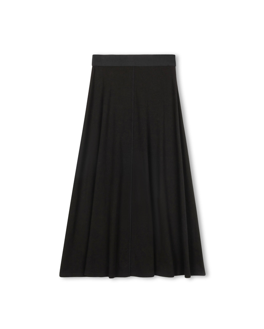 Elastic Waist A-line Maxi Skirt - Junees
