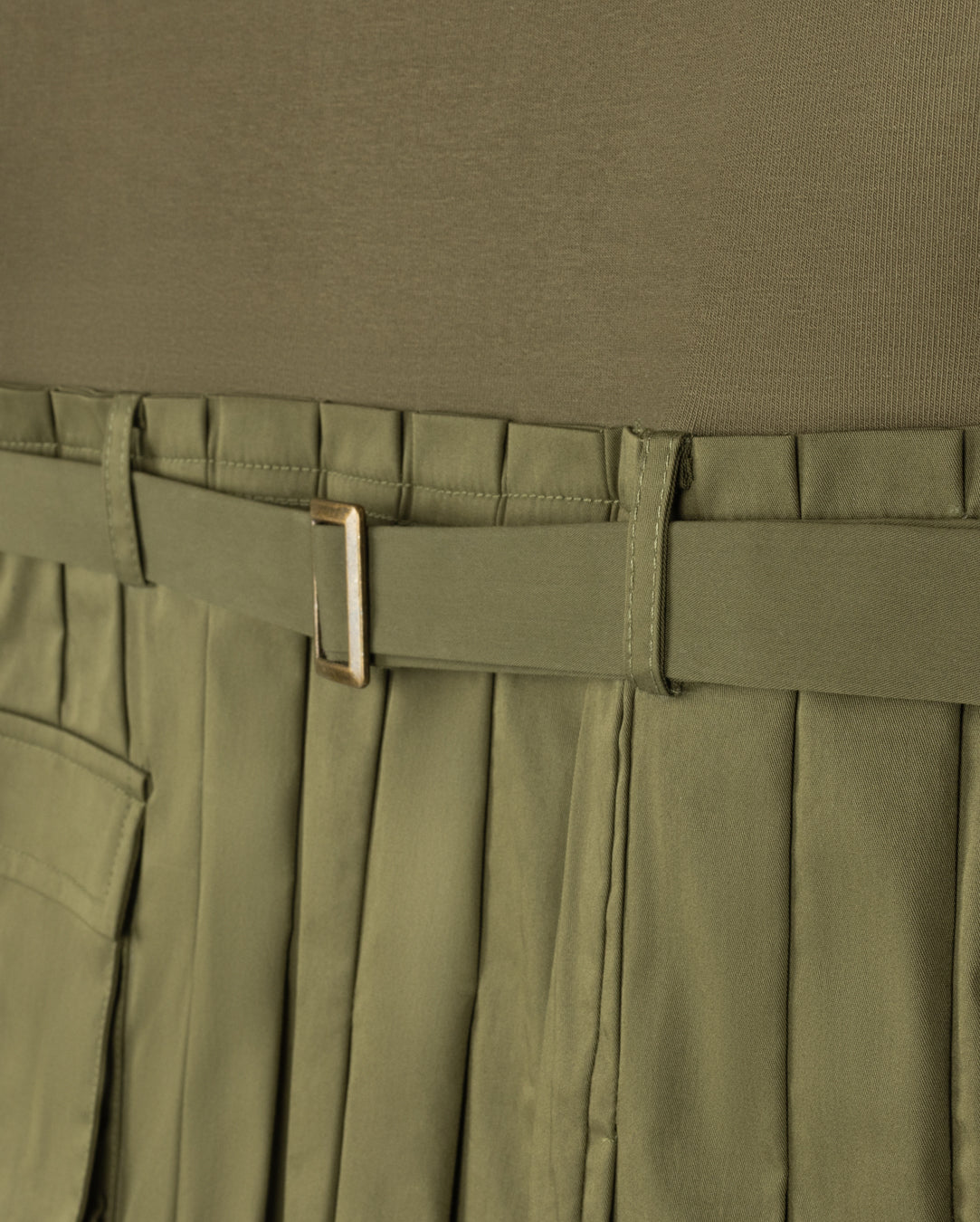 T-shirt And Raincoat Pleated Dress