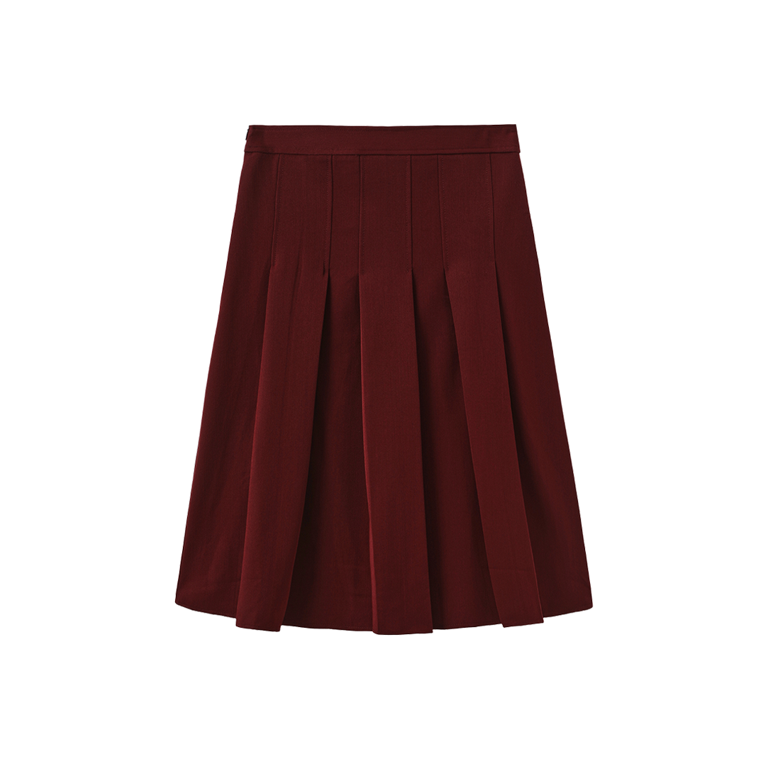 Box Pleat Short Skirt