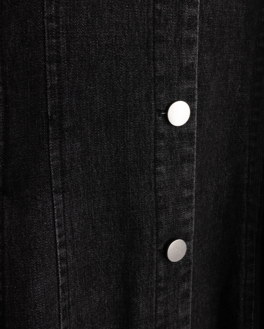 Denim Panel Button Down Dress W-20227