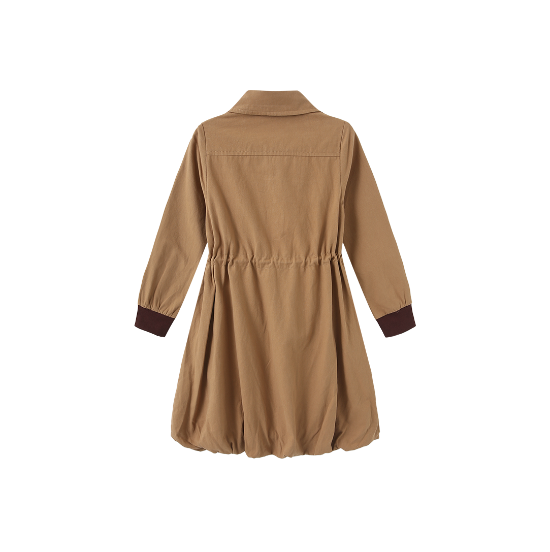 James Drawstring Bubble Hem Dress