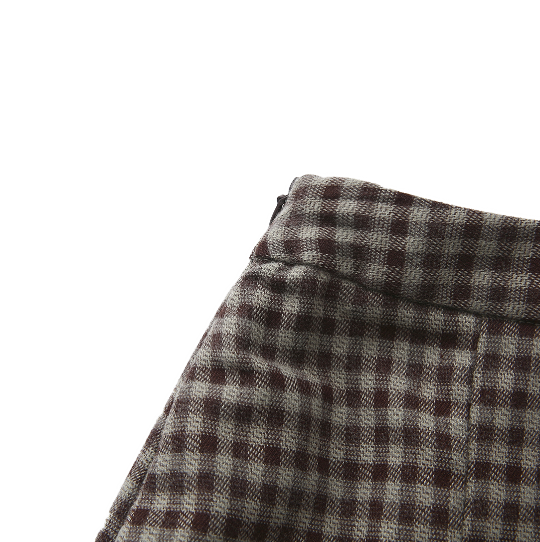Carol Plaid Pleated Skirt