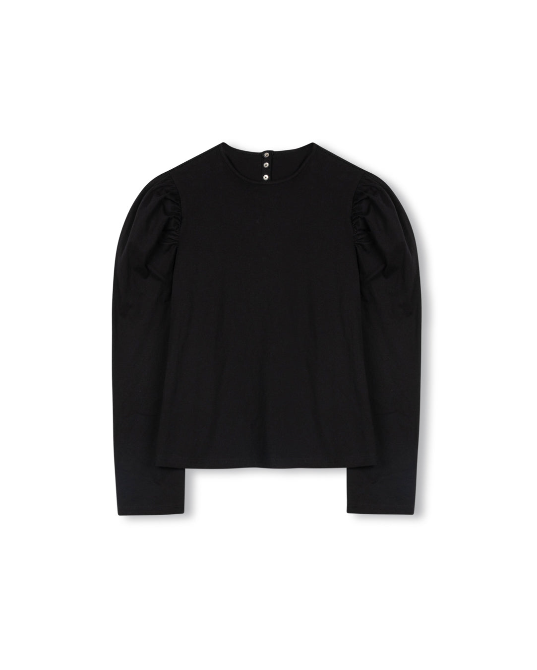 Solid Puff Sleeve Tee