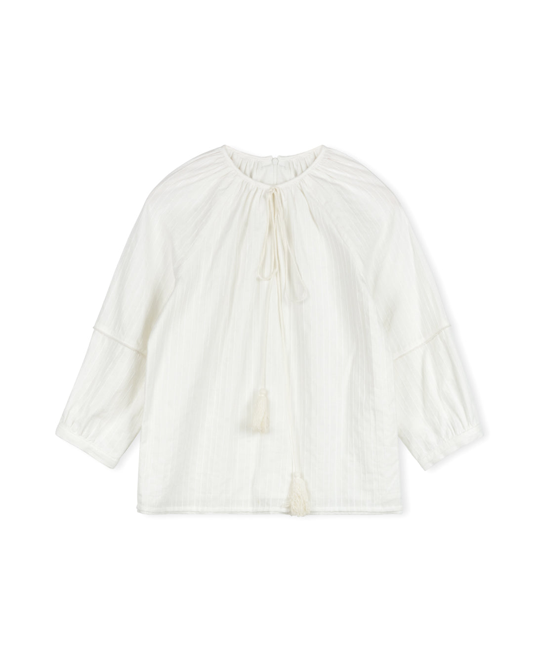 Textured Puff Sleeve Blouse