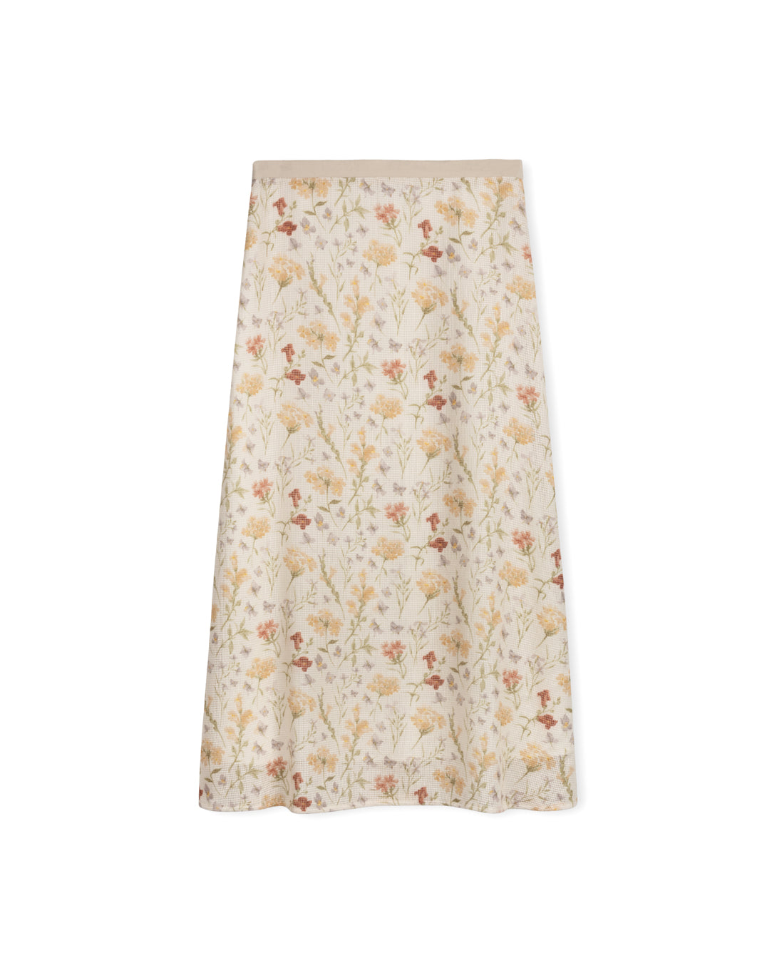 Bea Open Weave Floral Skirt - Junees