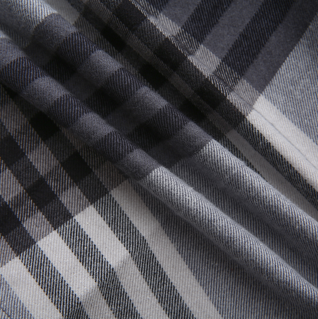 Plaid Raw Edge Buckle Skirt