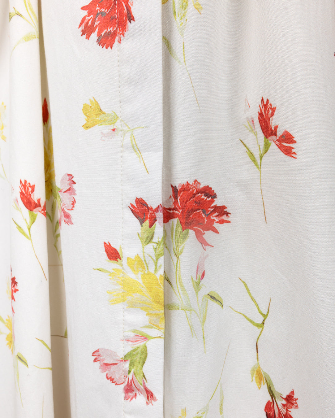 Poplin Floral Thin Belt Dress - Junees