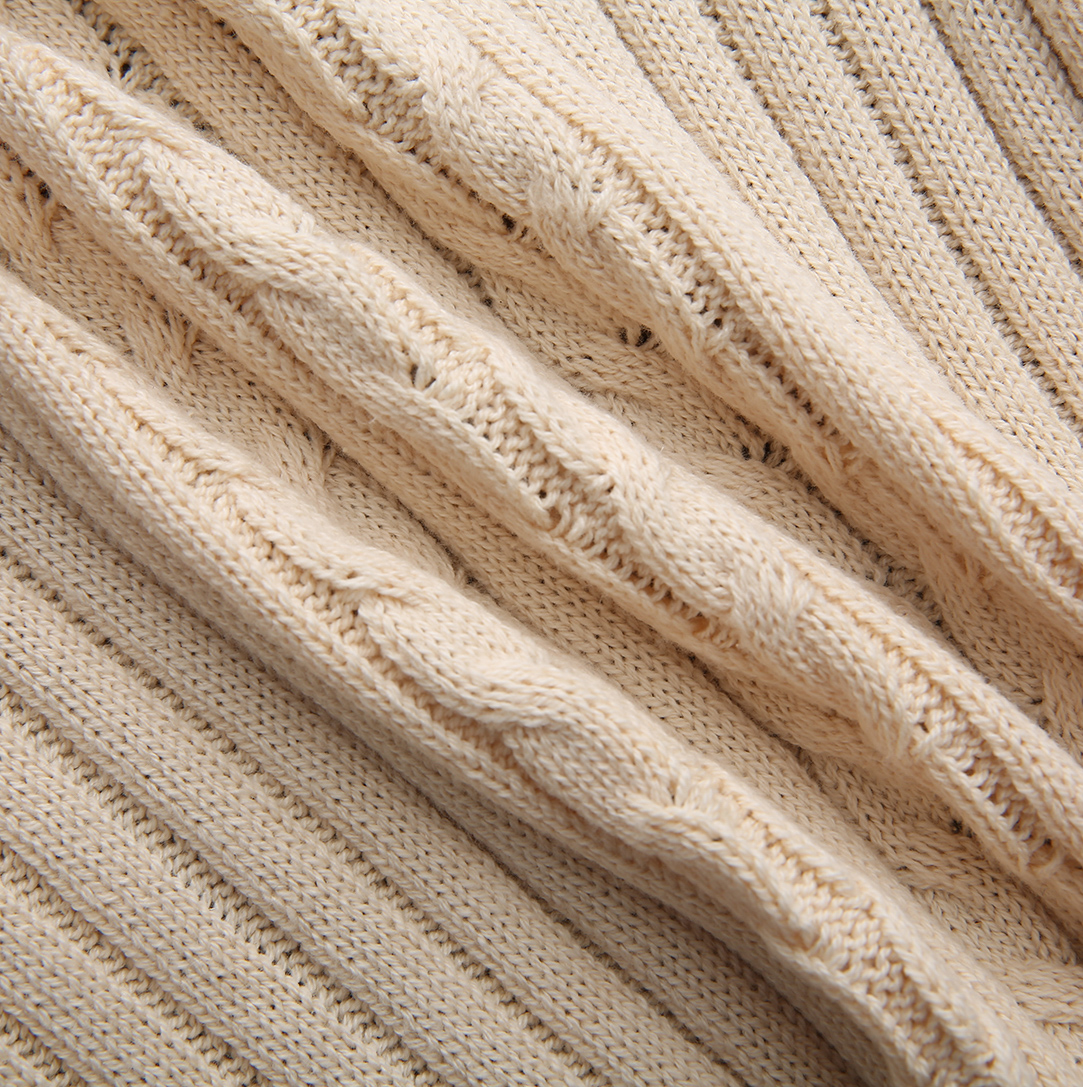Poppy Cable Knit Trim Sweater