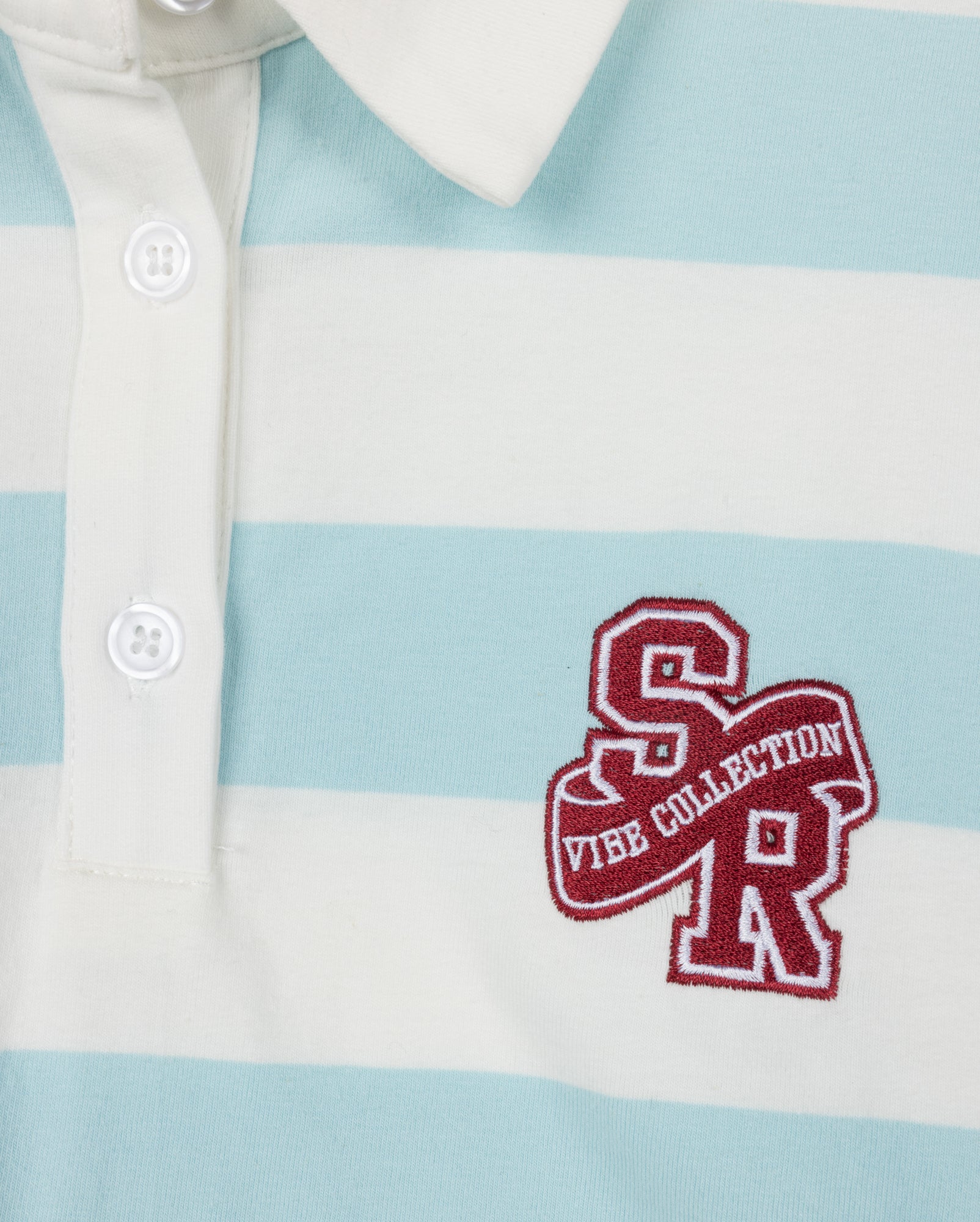 Cropped Striped Off Shoulder Tee - Junees