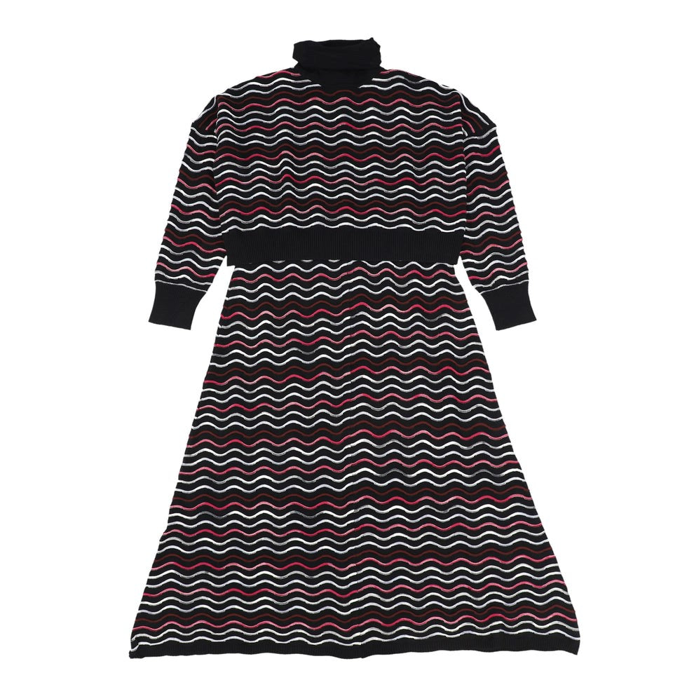 Shimmer Striped Knit Jumper And Crop Top - Junees