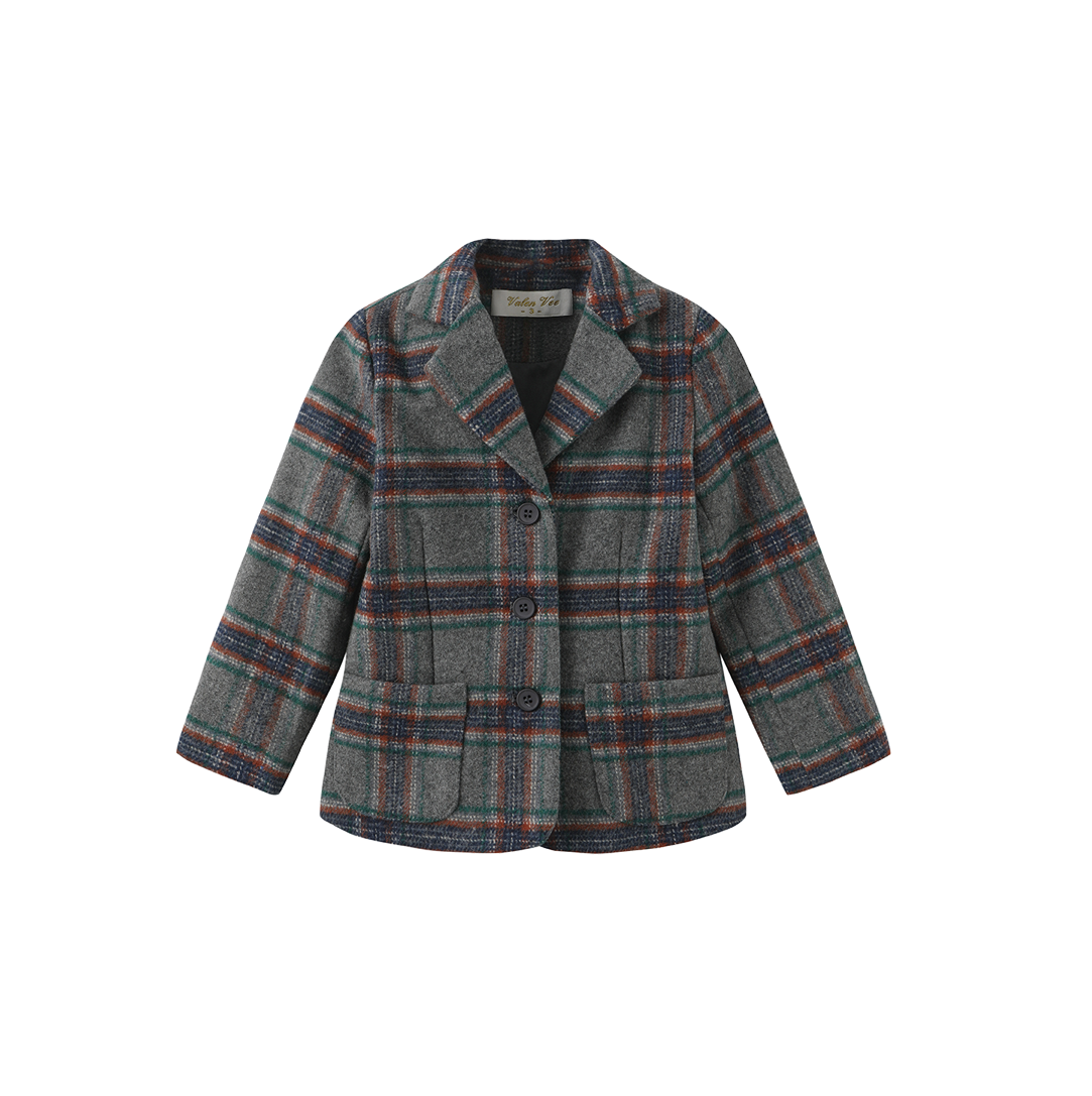Fink Plaid Wool Blazer