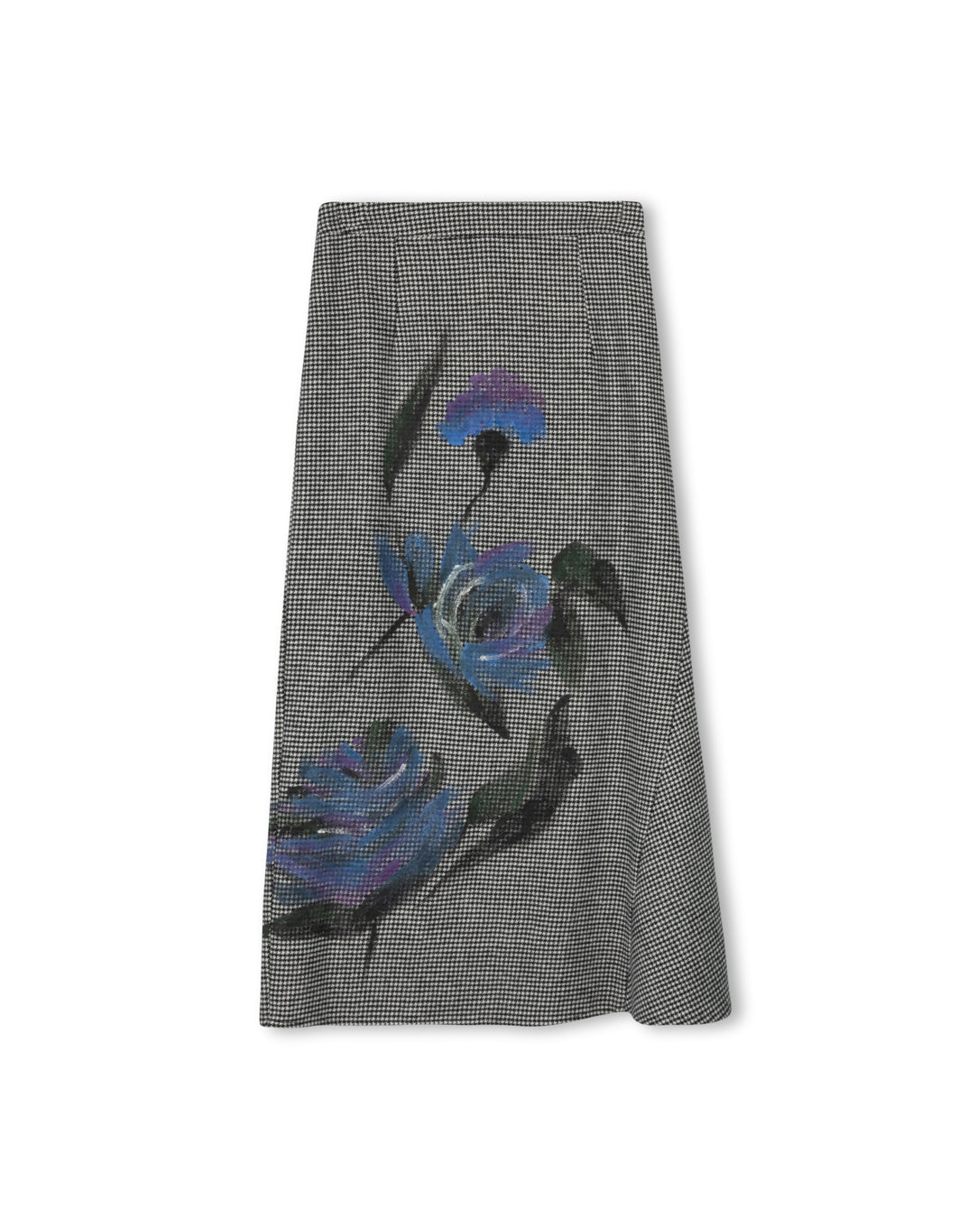 Plaid Fit and Flair Skirt W-20199