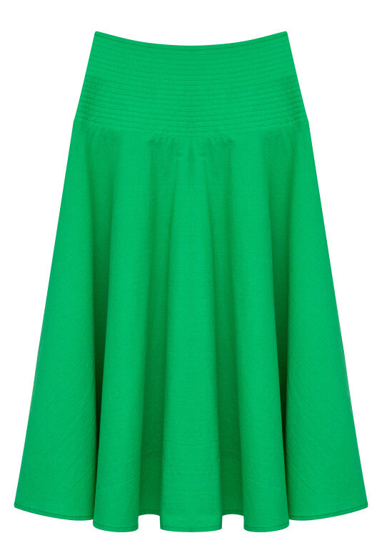 Hailey Seam Waisted Flare Skirt C-18309