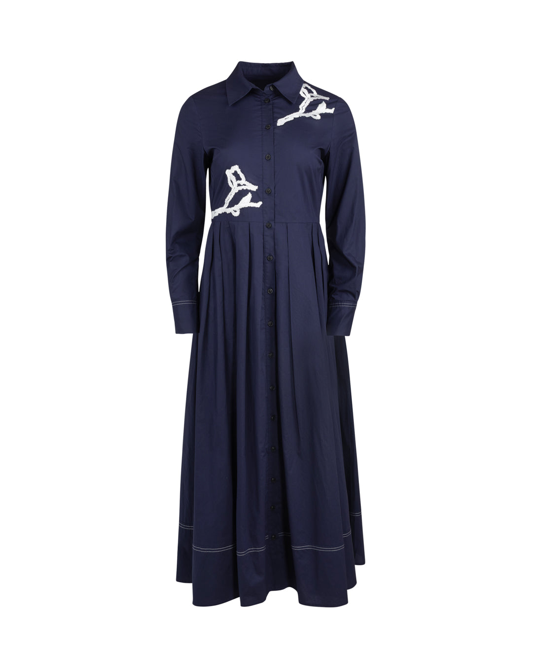 Long Sleeve Poplin Dress