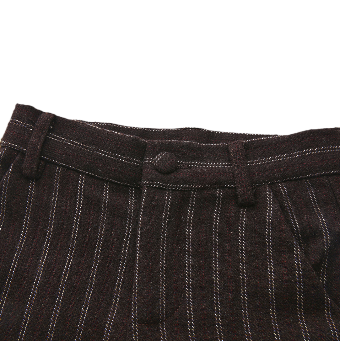 Lino Stripe Wool Pants