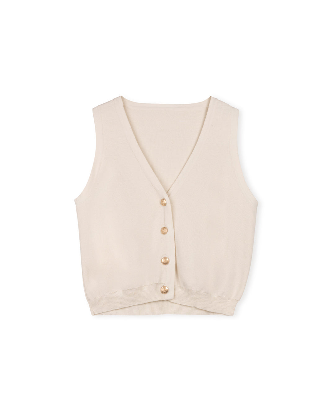 V-Neck Knit Vest W-19897