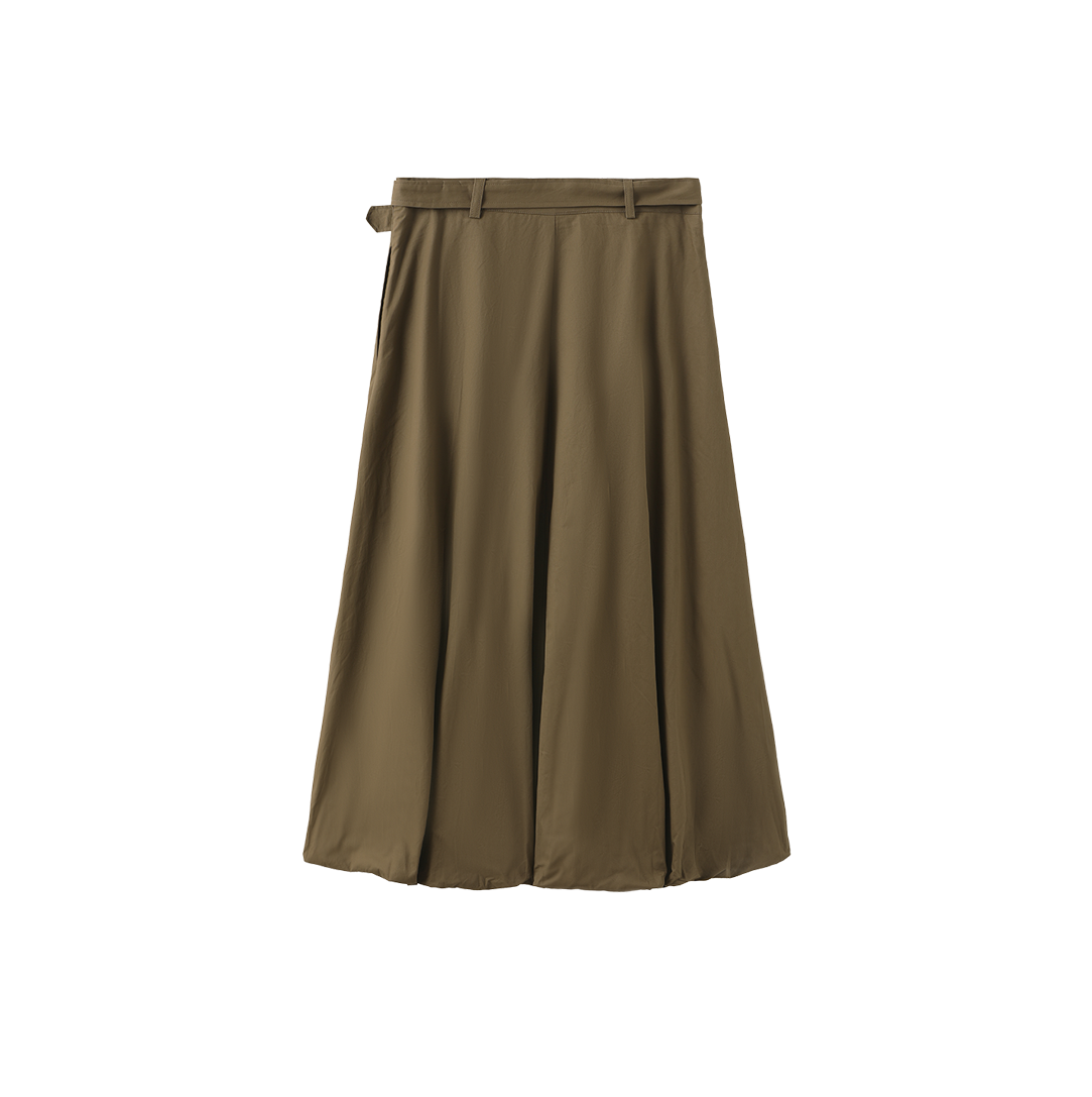 Thick Poplin Bubble Skirt