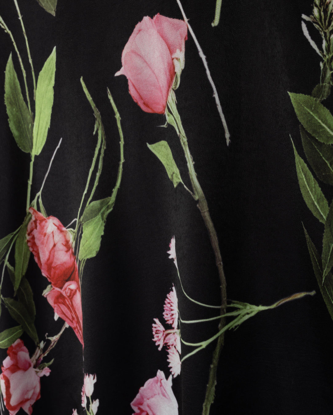 Front Silk Printed Knit Top