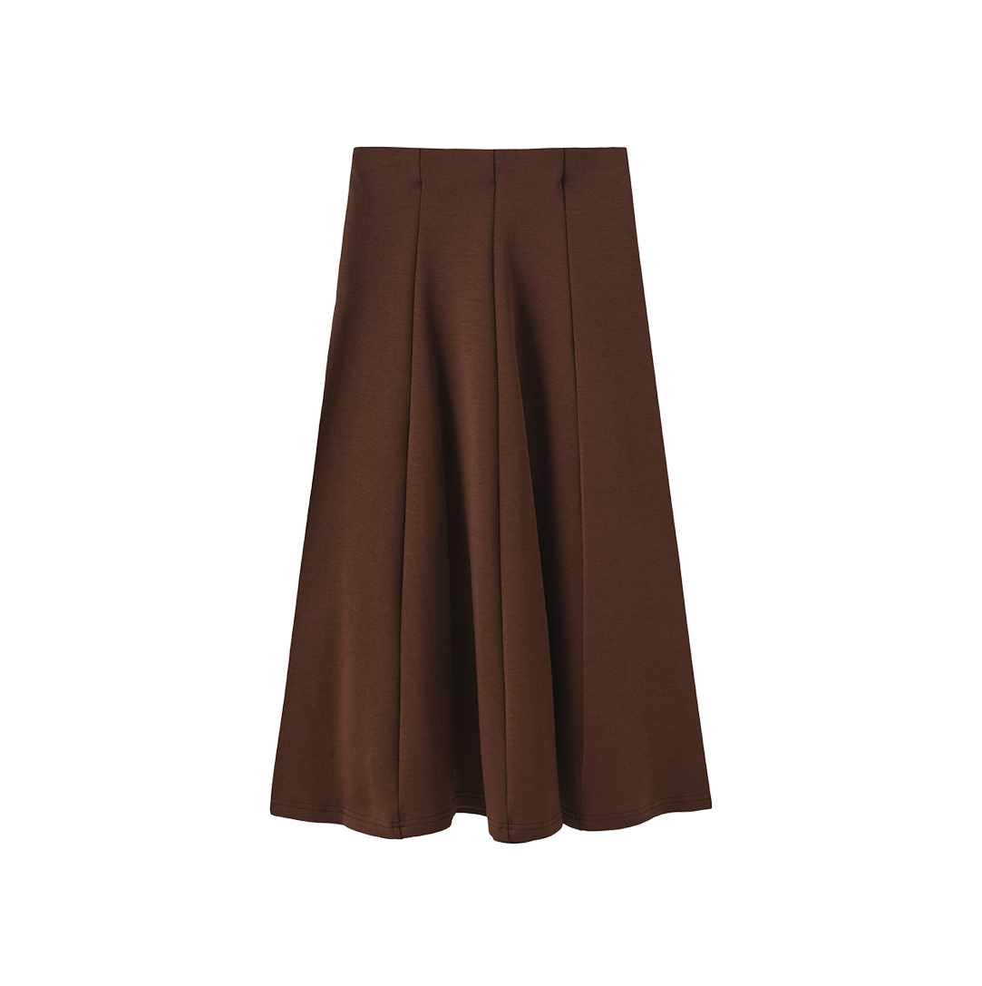 Sweatshirt Paneled Midi Skirt