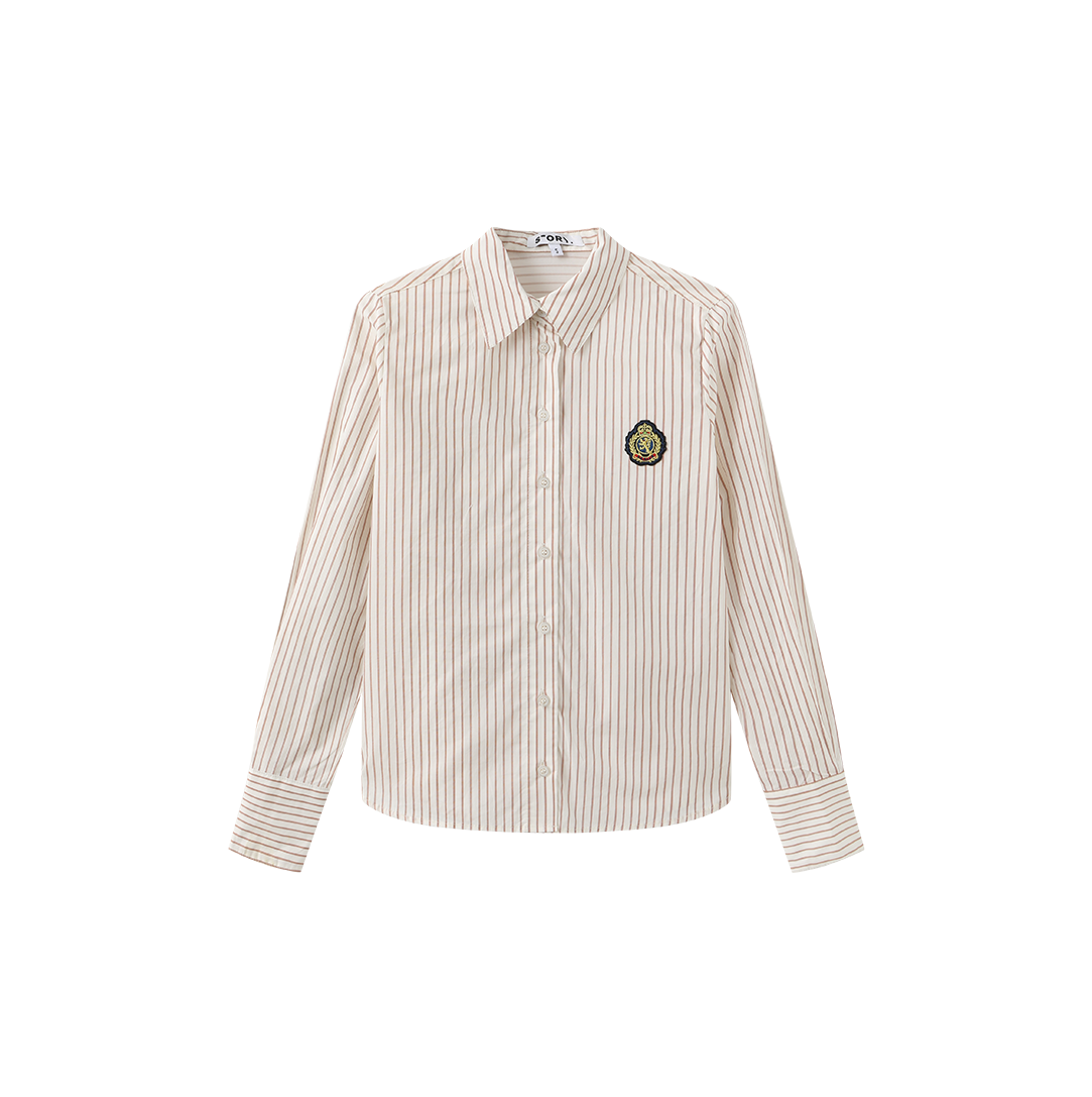Stripe Crest Button Down