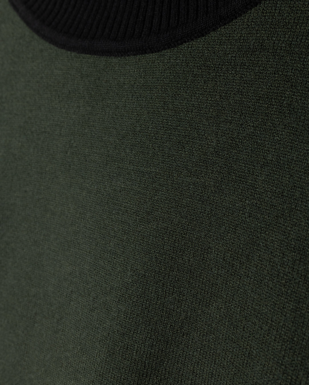 Ribbed Detailed Knit Turtleneck