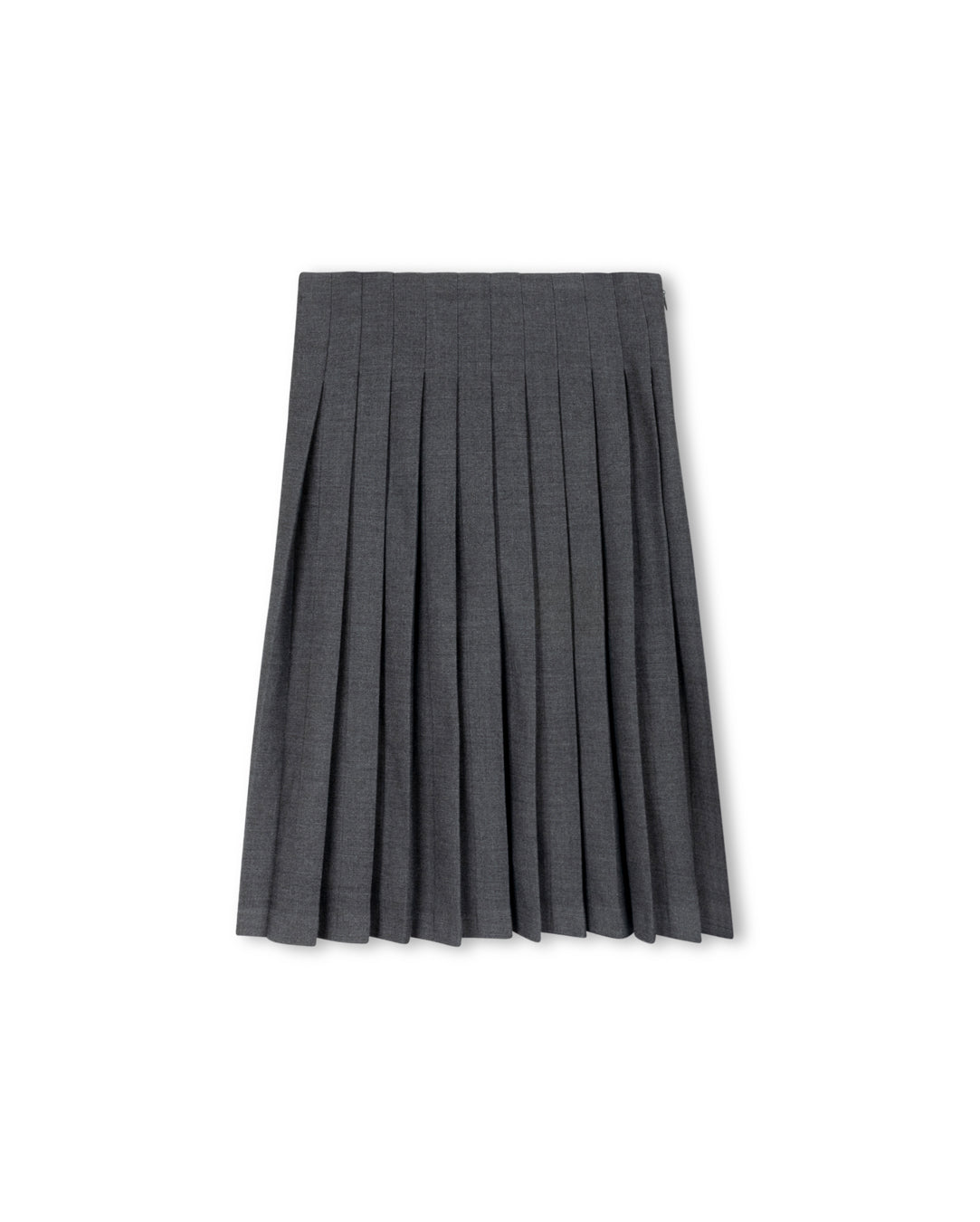 Kylie Textured Wool Skirt