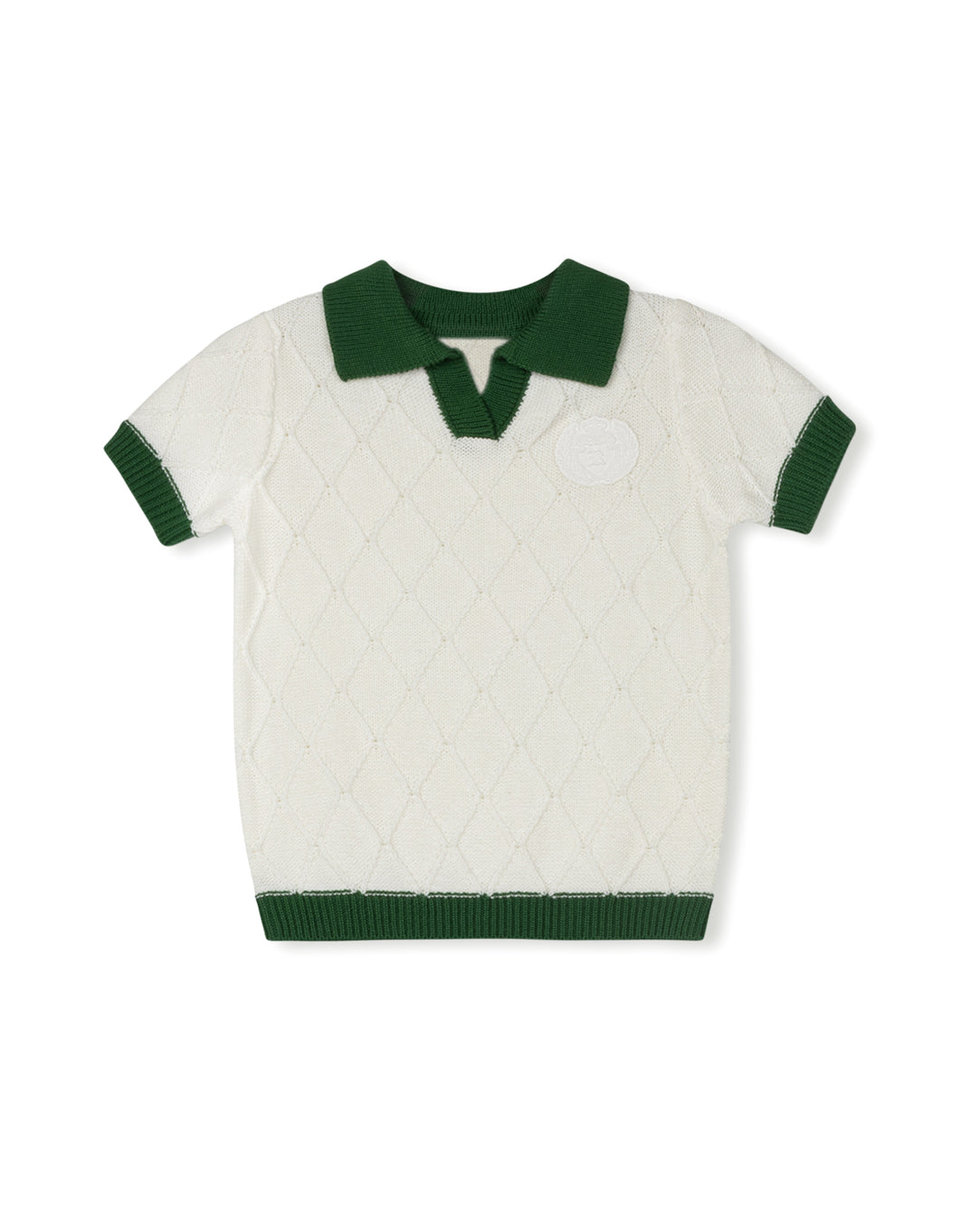 Cindy Diamond Printed Collared Sweater