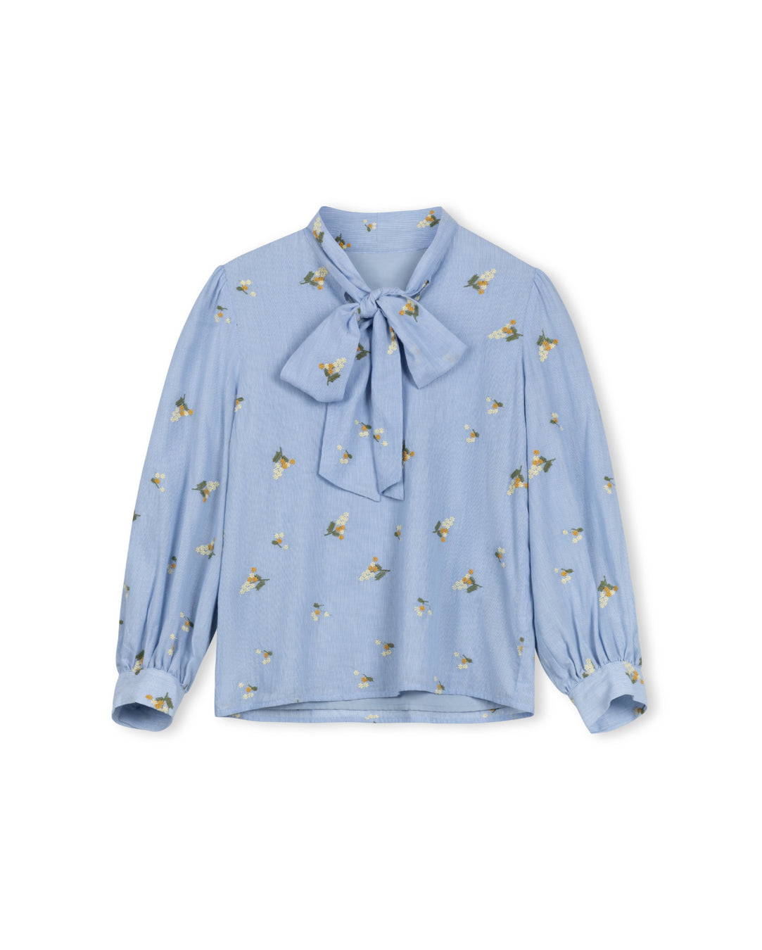 Embroidered Detailed Pinstripe Blouse - Junees