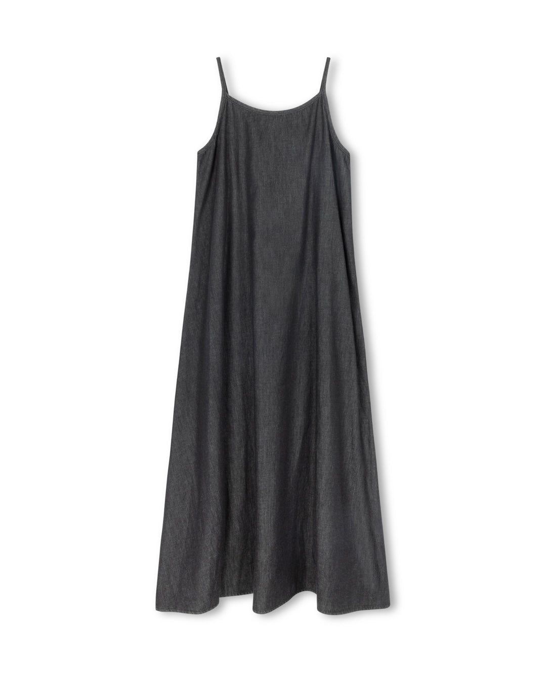 Chambray Denim Midi Jumper