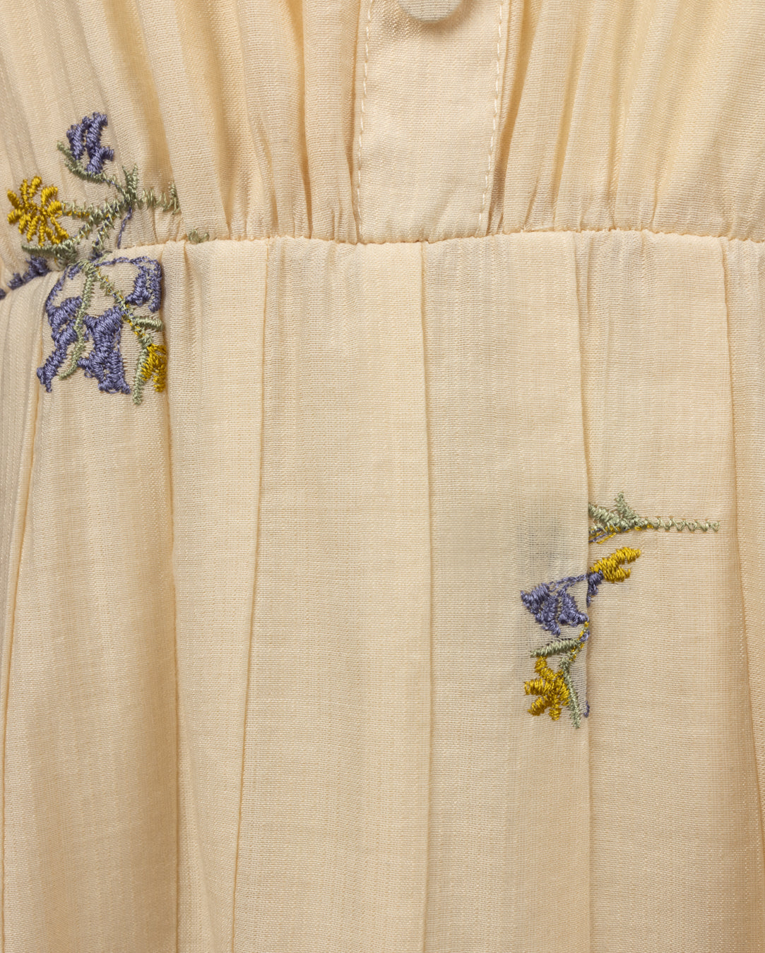 Small Scattered Embroidered Midi Dress