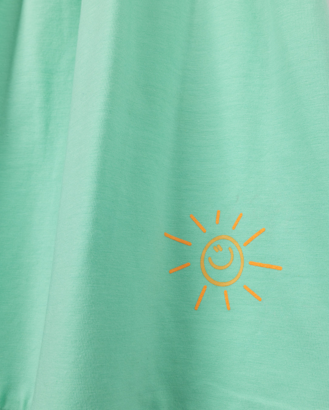 Script Printed Heart Skirt