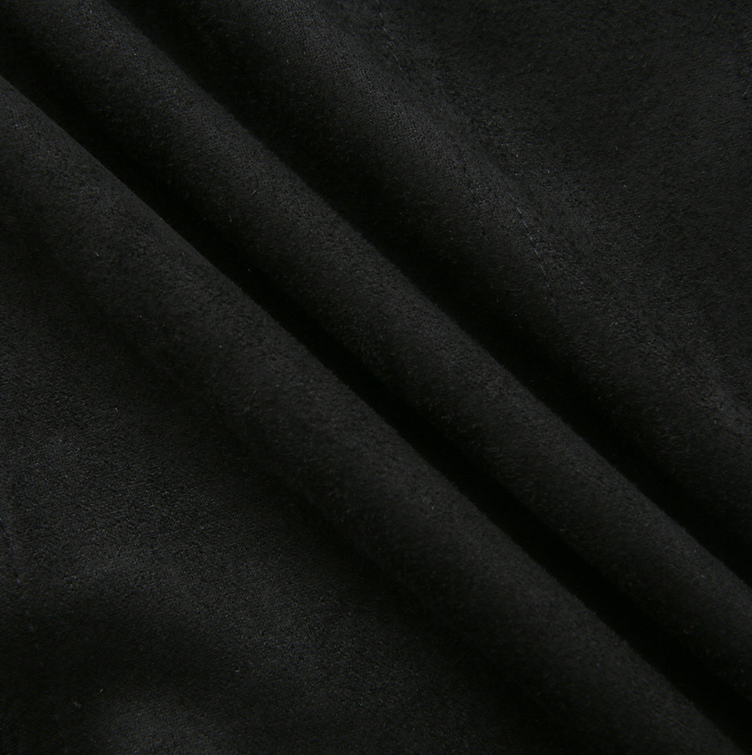 Suede Straight Skirt