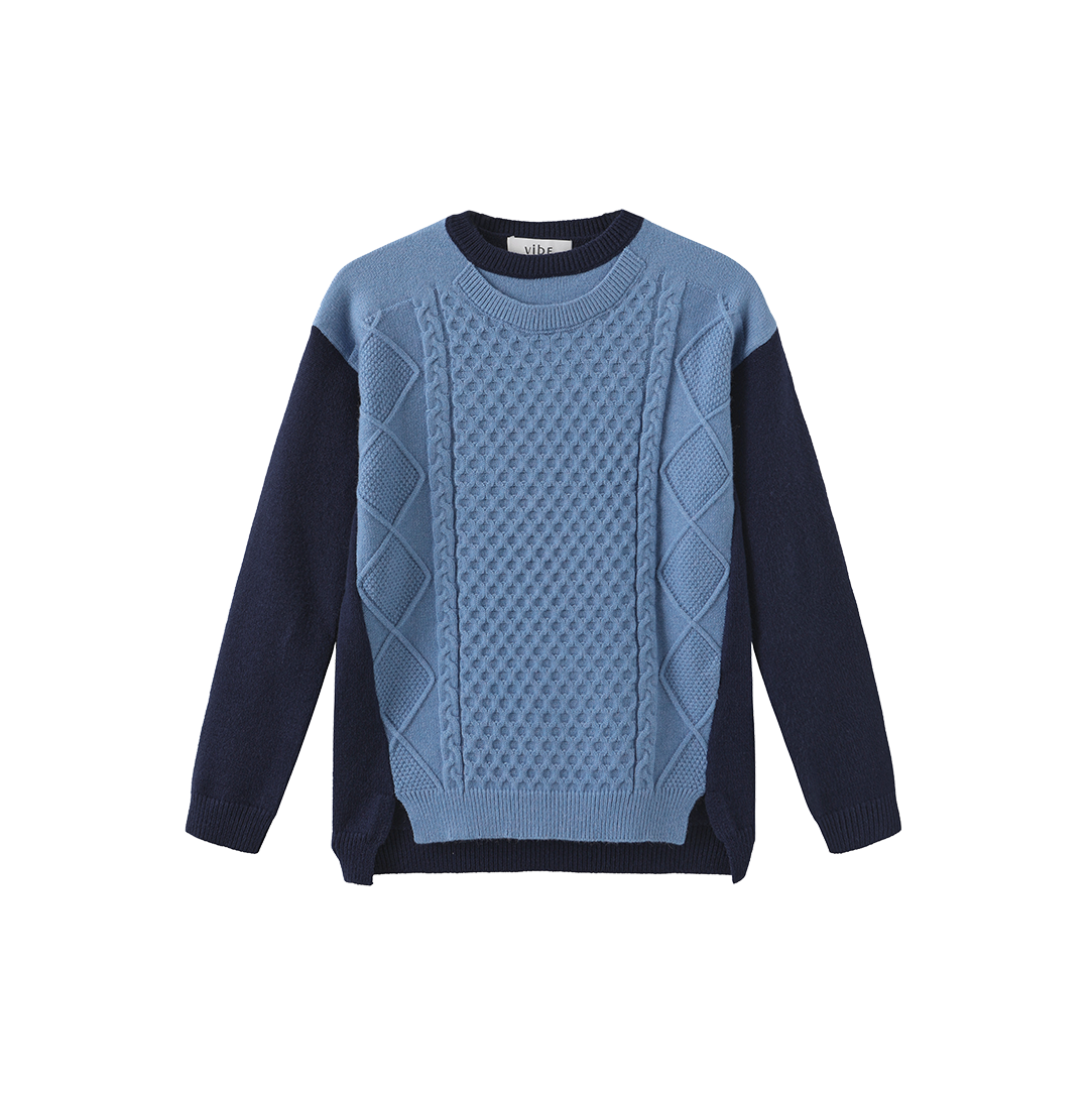 Colorblock Knit Sweater
