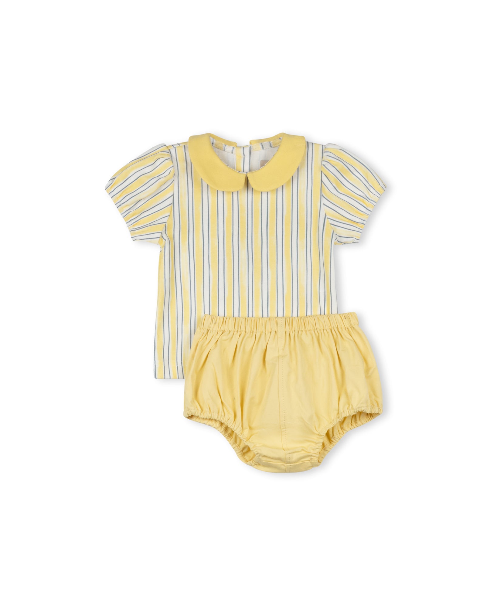 Micro Striped Baby Girl T-shirt Set - Junees