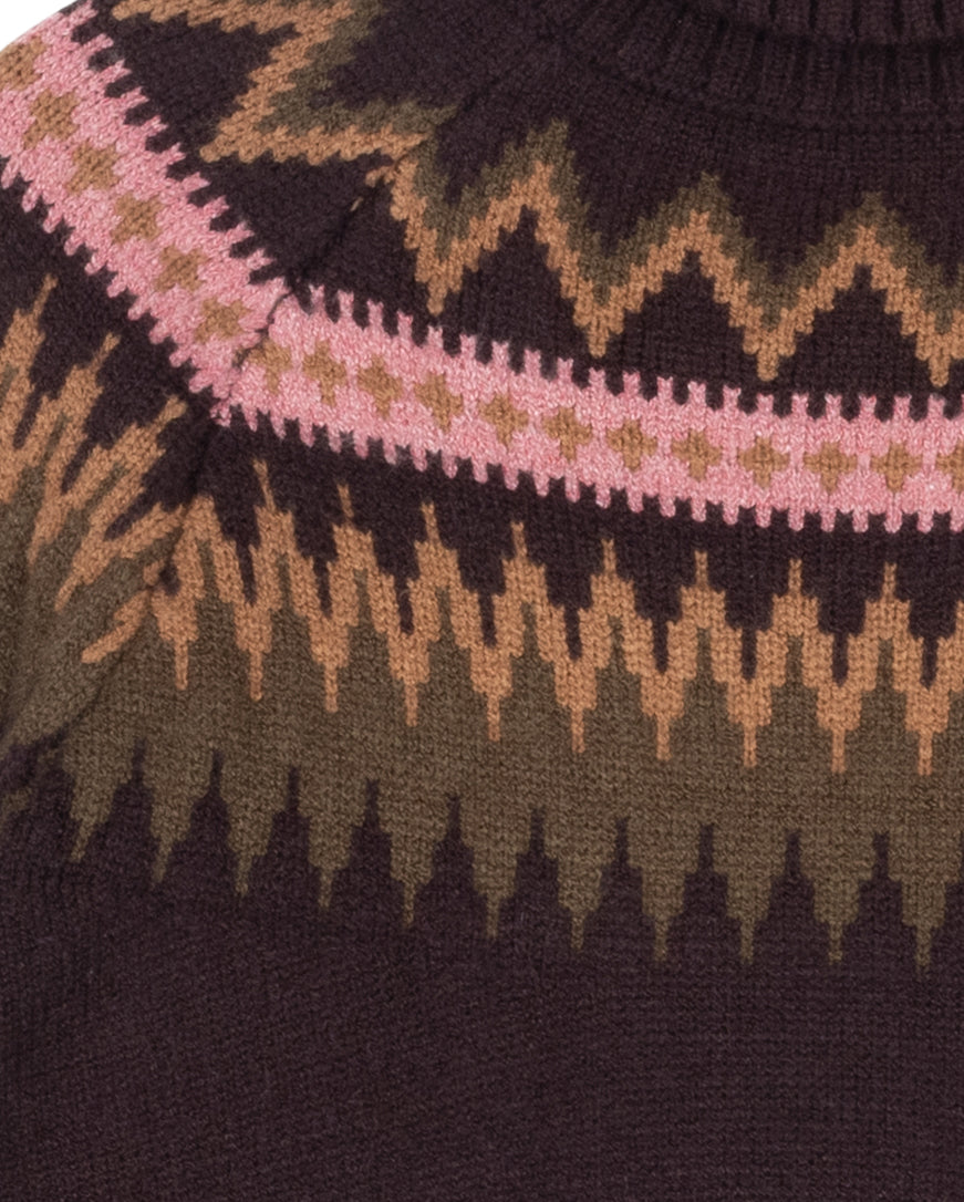 Fair Isle Roll Neck Sweater