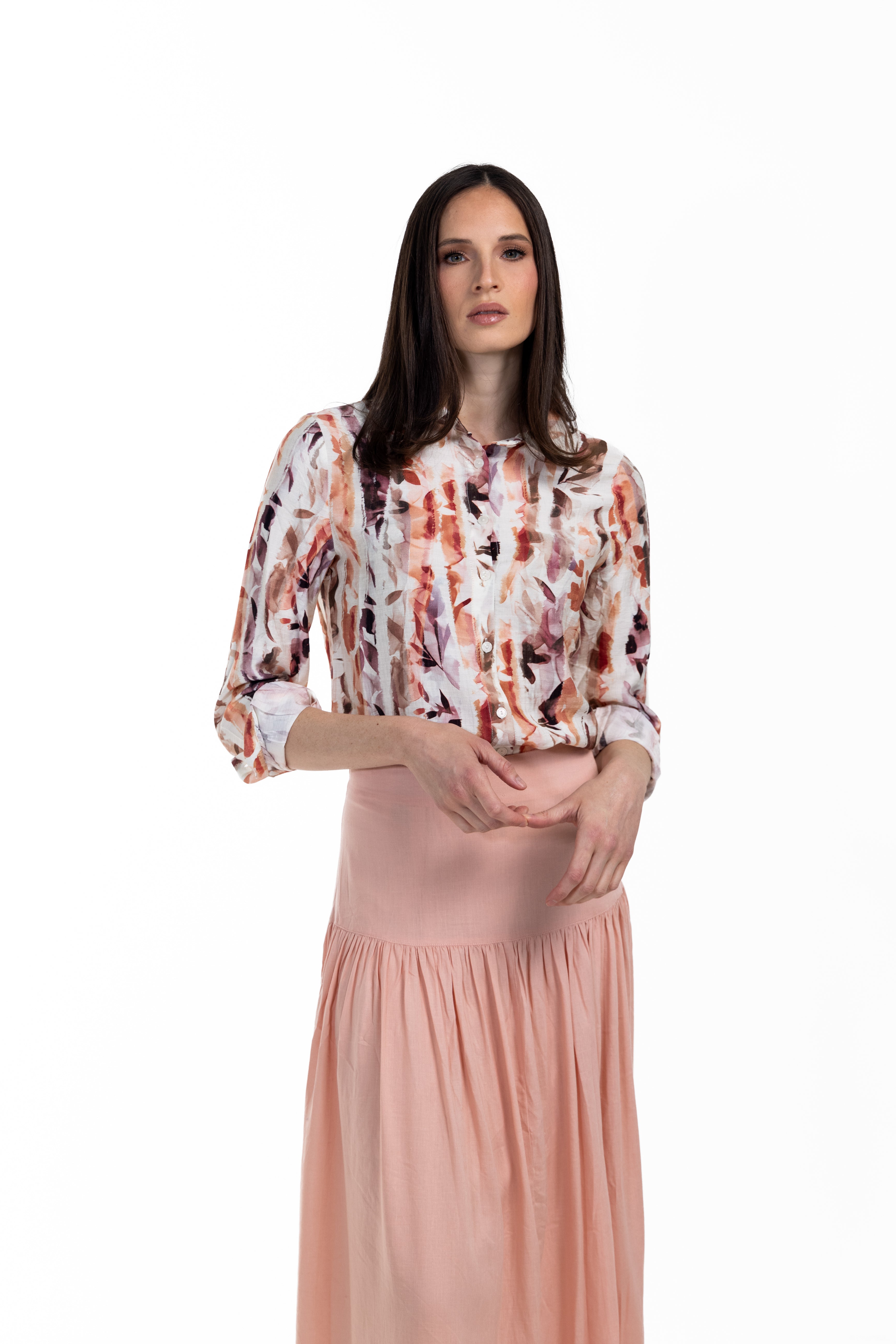 Masso Button Down Printed Blouse