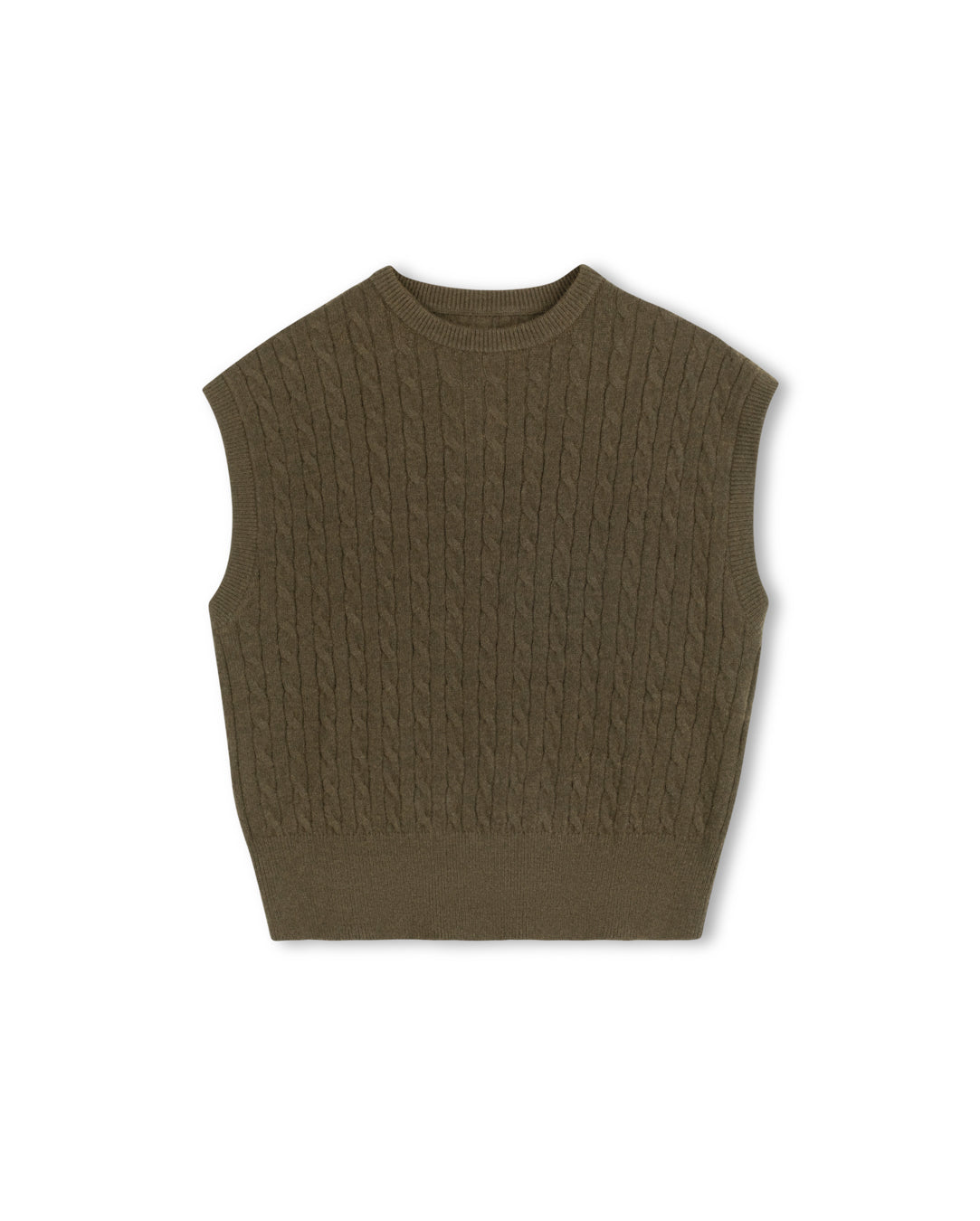 Cable Knit Fairisle Vest
