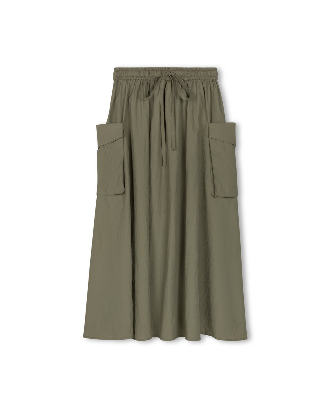 Raincoat Cargo Maxi Skirt