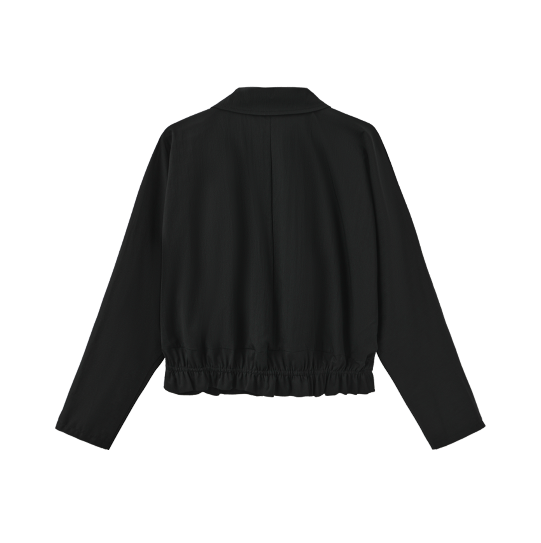 Lily Gathered Waist Button Down Top
