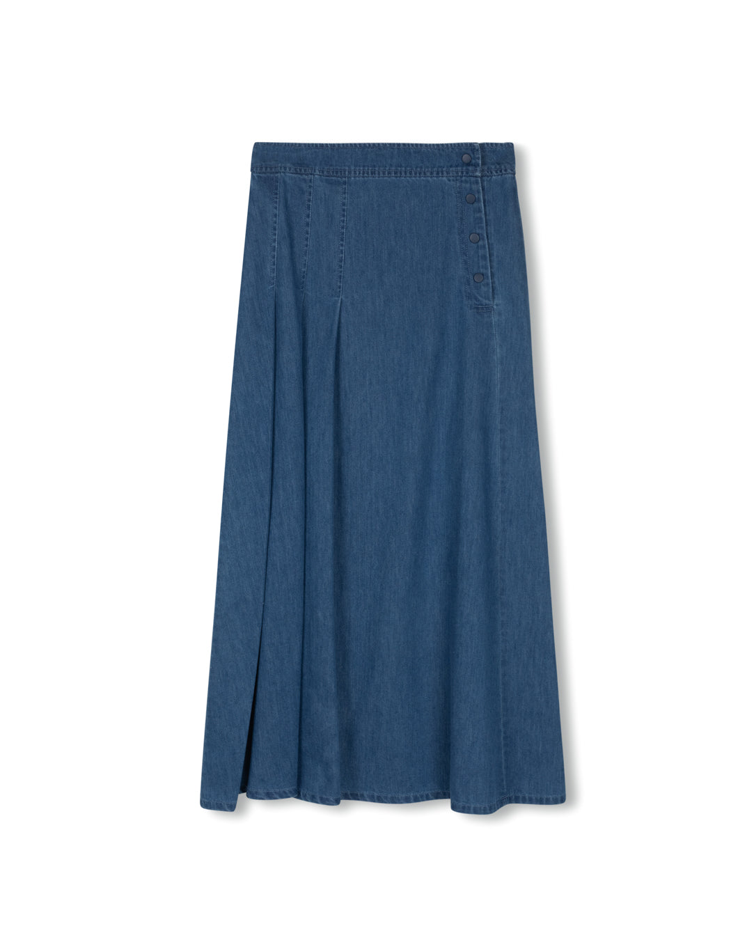 Flair Maxi Denim Skirt