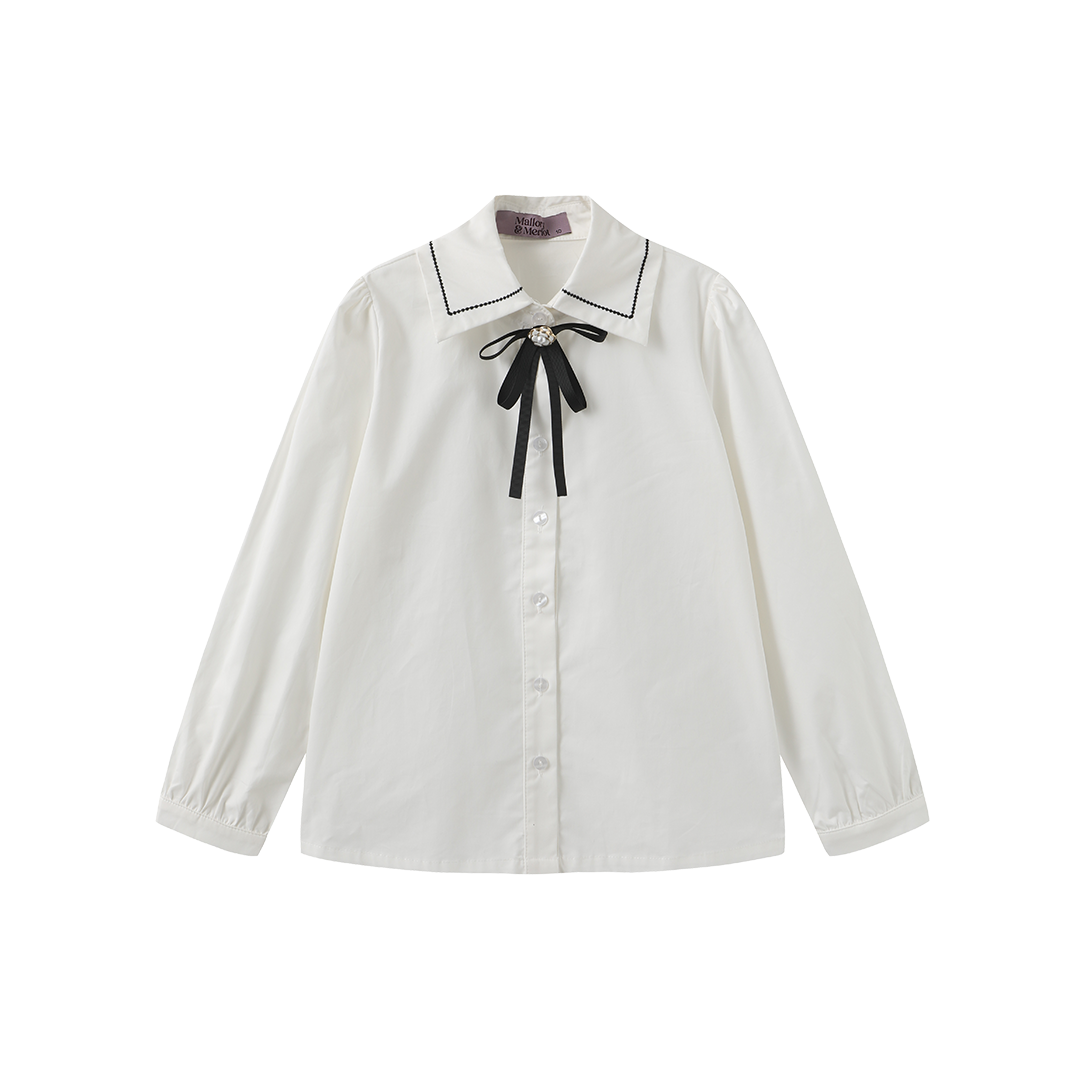 Vex Detail Collar Stitch Blouse