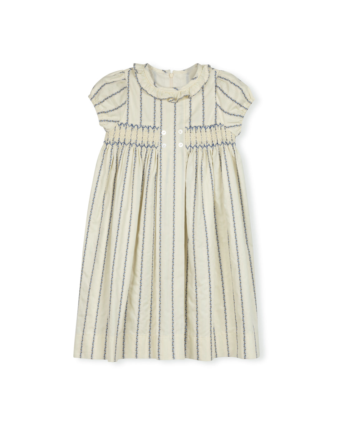 Lewis Handsmocked Striped Dress
