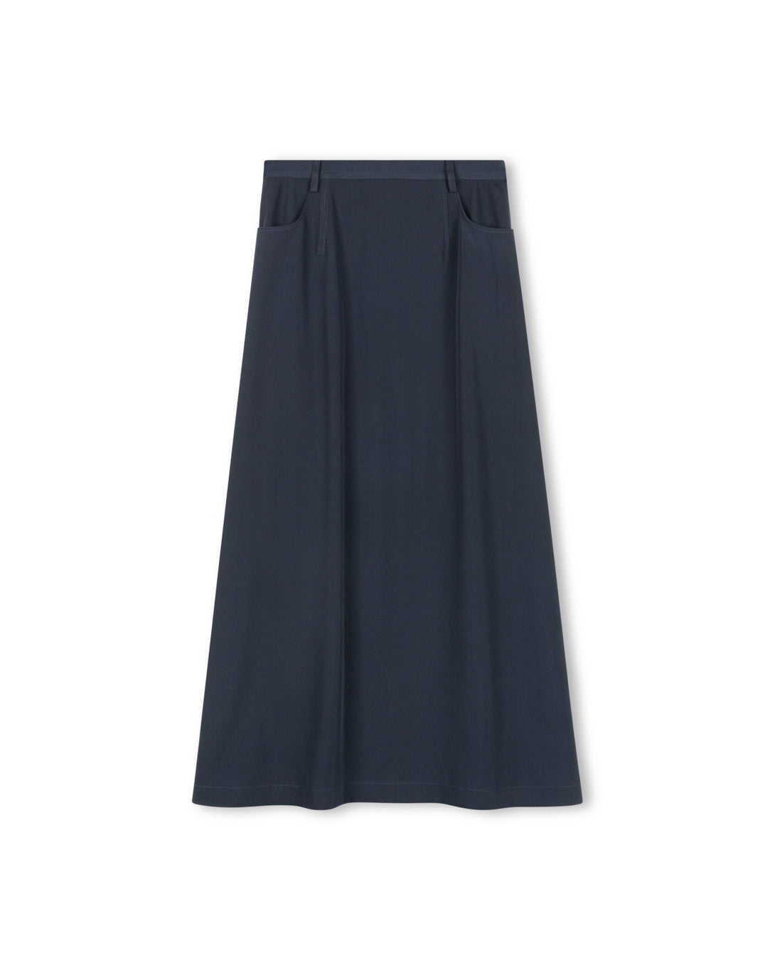 Front Pocket Back Pleat Skirt