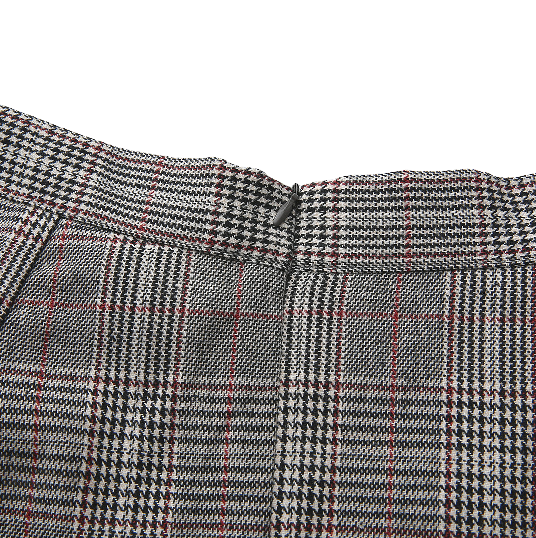 Pico Plaid Single Pocket Skirt